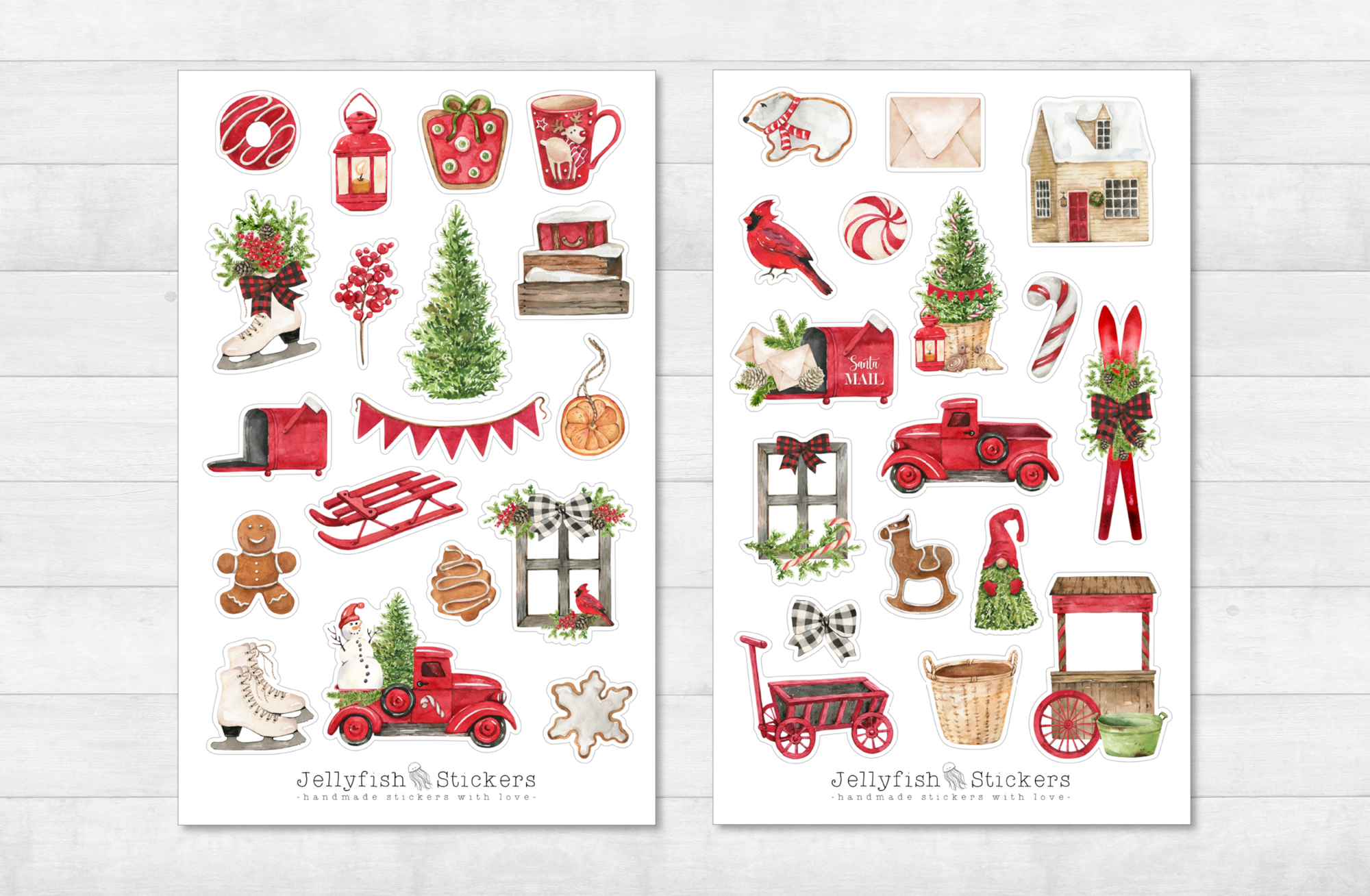 Christmas Sticker Set for Christmas Printable Stickers