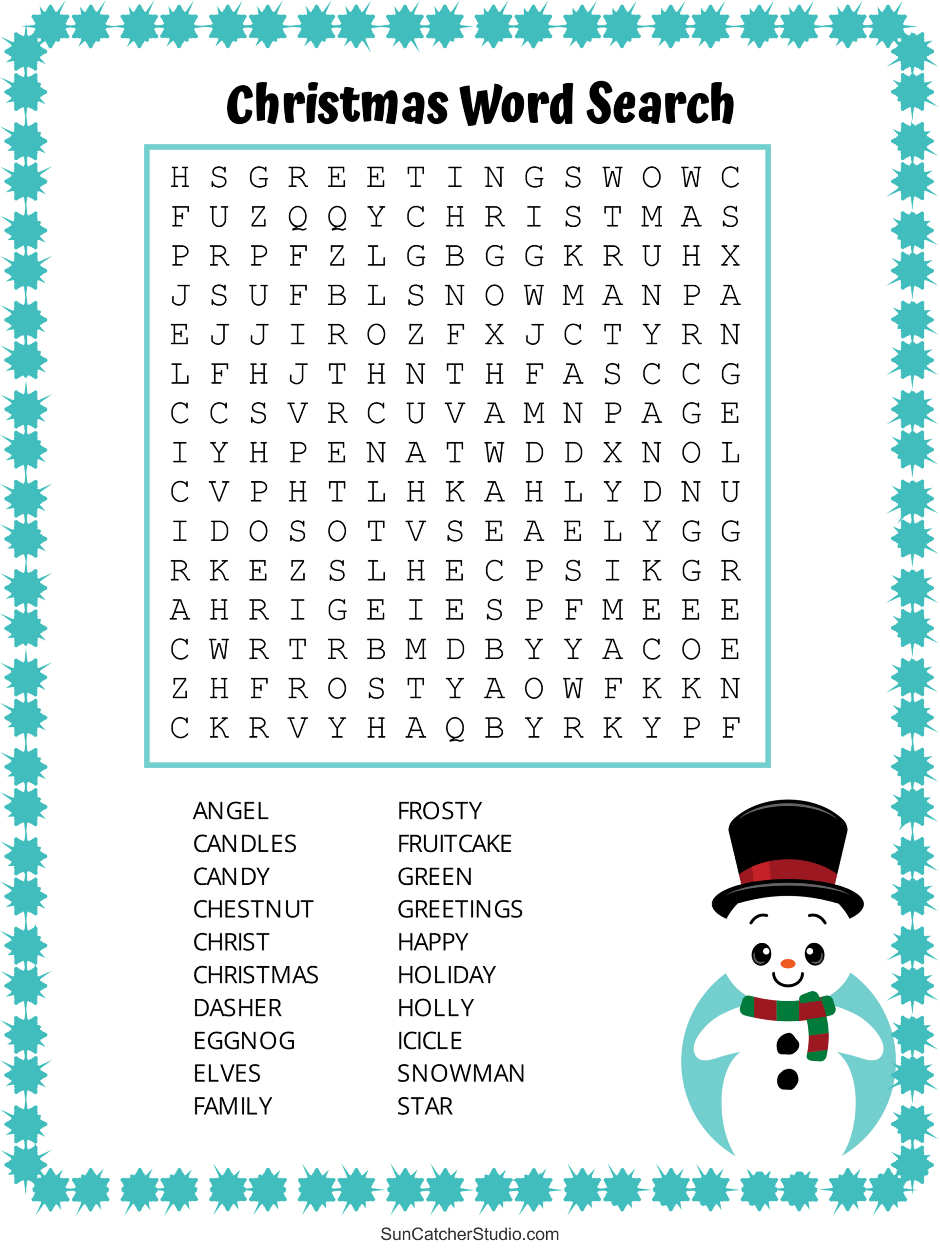 Christmas Word Search (Free Printable Pdf Puzzles) – Free pertaining to Holiday Word Search Printable