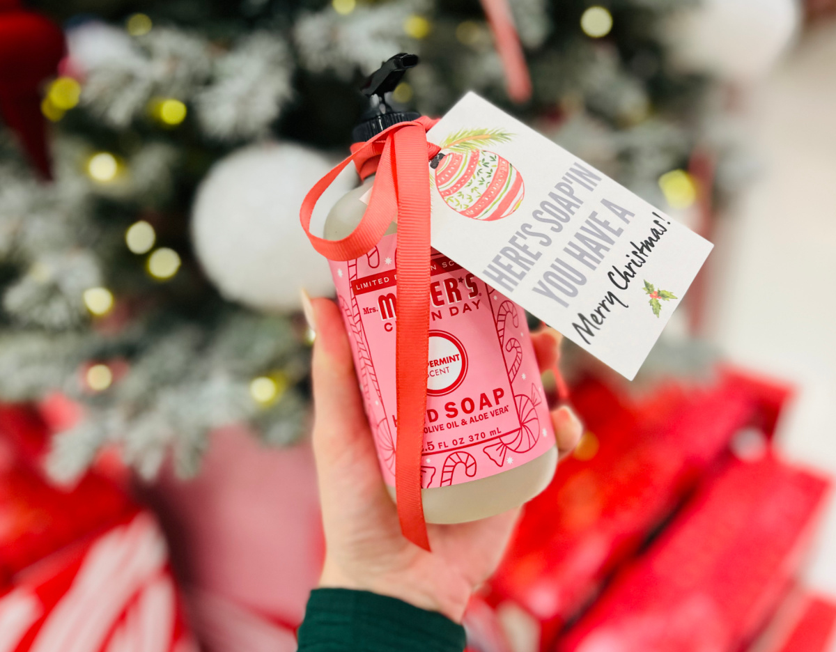 Diy Christmas Hostess Gifts | Soaps With Free Printable Gift Tags in Hand Soap Christmas Gift Tags Free Printable