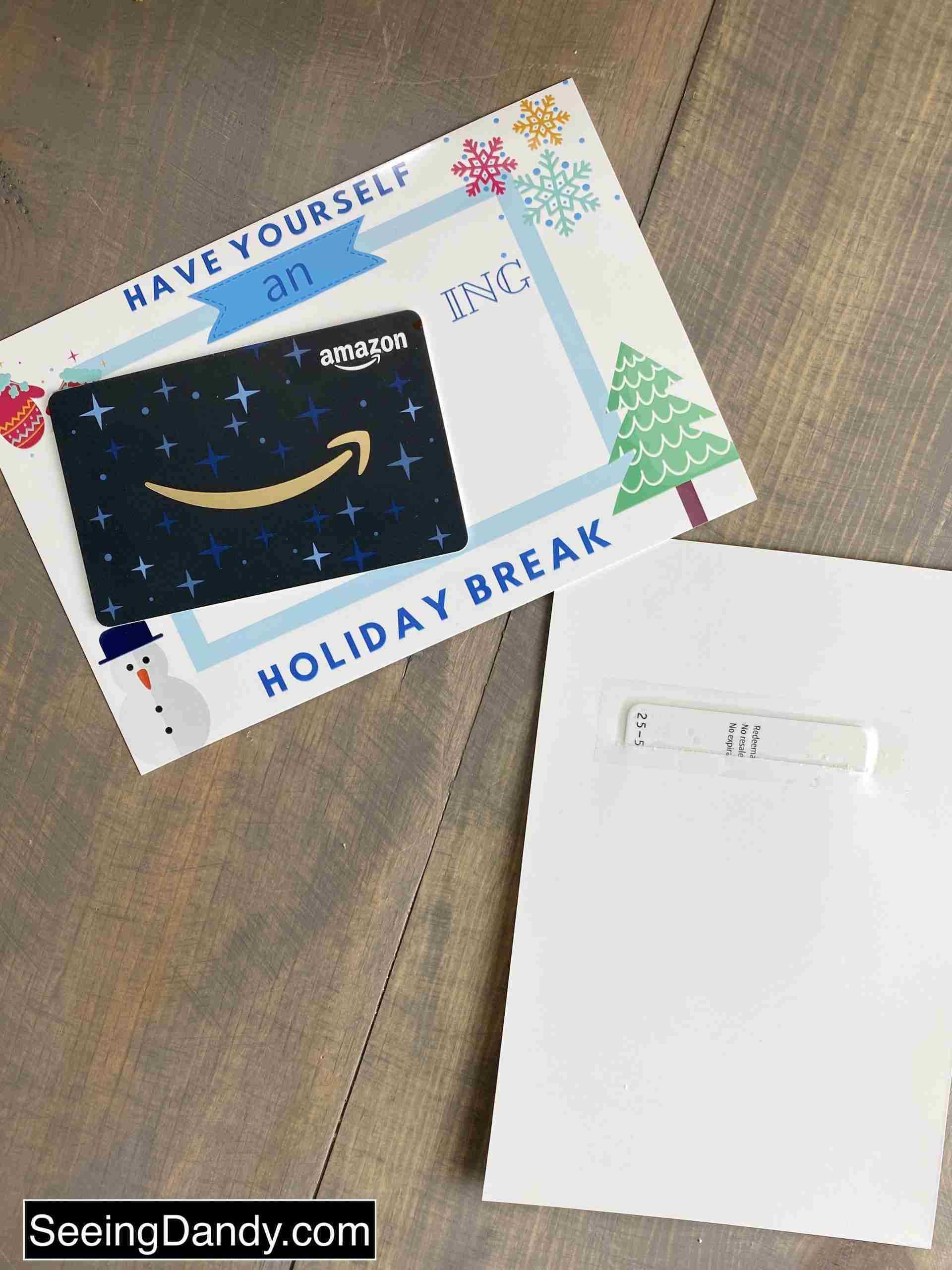 Diy Printable Amazon Gift Card To Create A Great Teacher Holiday pertaining to Amazon Gift Card Christmas 25 Printable