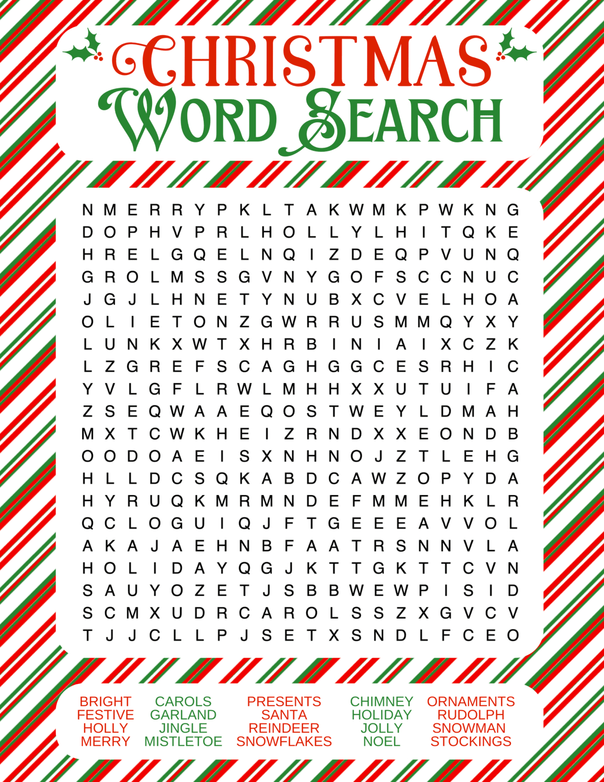 Free Christmas Word Search Printables For Kids And Adults throughout Holiday Word Search Printable For Adults