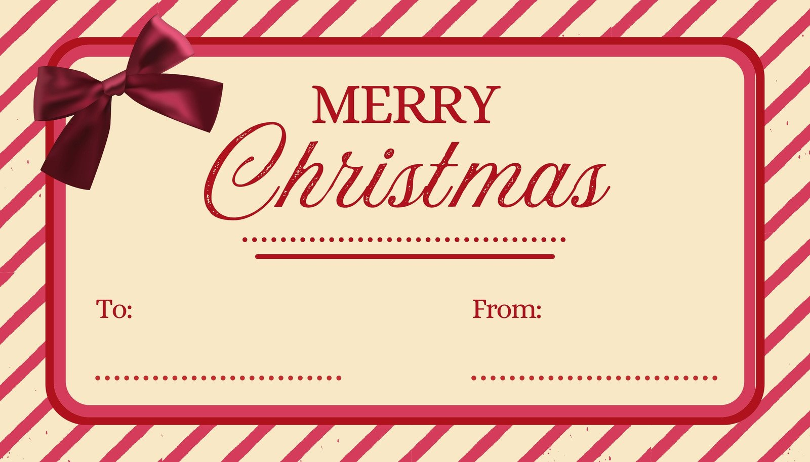 Free Custom Printable Christmas Tag Templates | Canva in Free Printable Editable Christmas Gift Tags