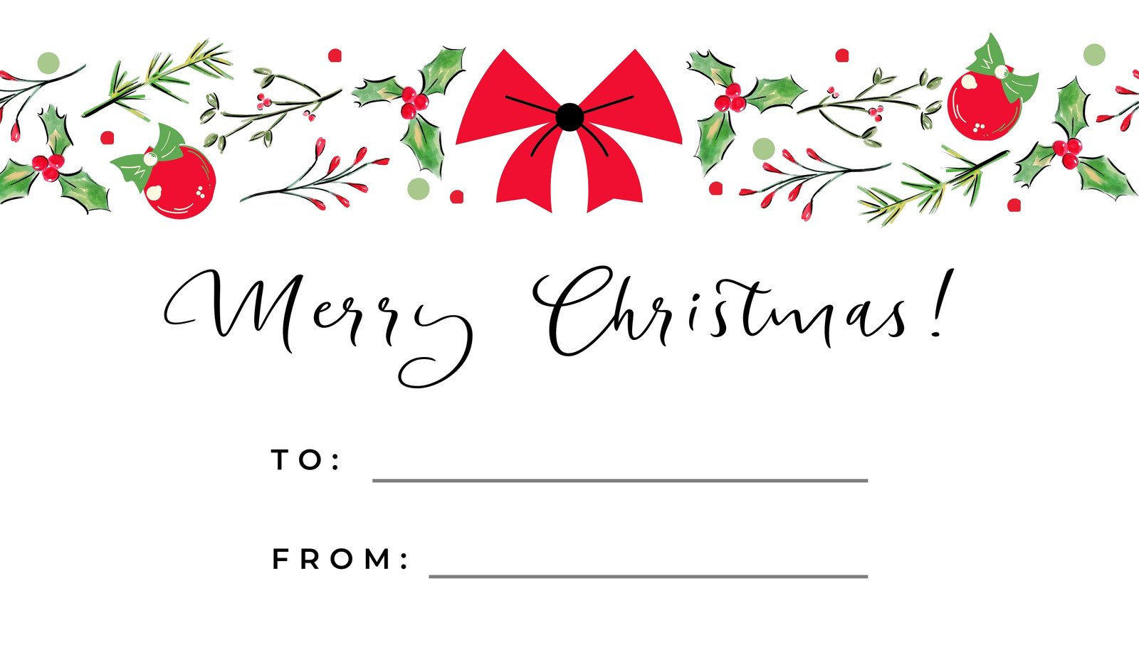 Free Custom Printable Christmas Tag Templates | Canva with Christmas Price Tags Printable Free