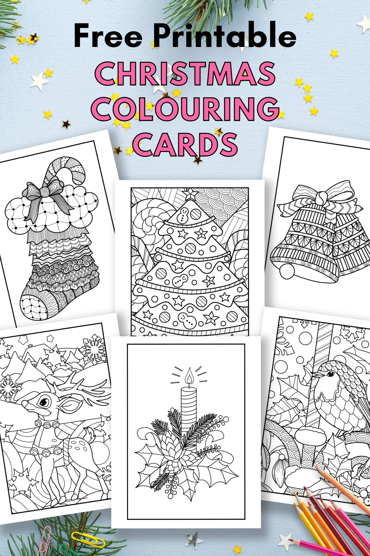 Free Printable Christmas Cards To Colour — Gathering Beauty pertaining to Printable Christmas Card Colour