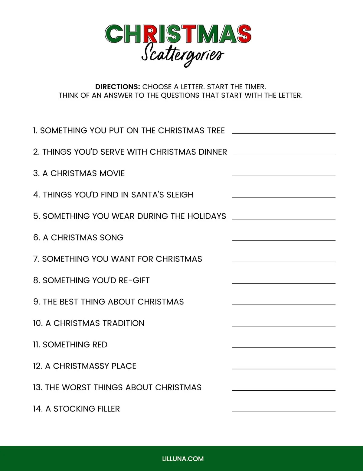 Free Printable Christmas Games {4 Freebies} | Lil&amp;#039; Luna intended for Free Christmas Printable Games