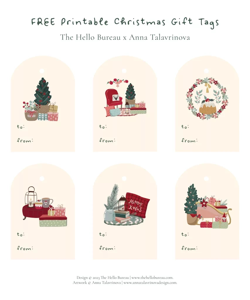 Free Printable Christmas Gift Tags Pdf | Cute And Cosy Design in Free Printable Christmas Gift Tags