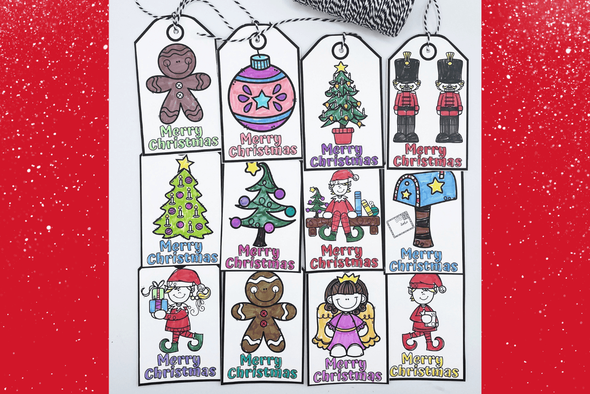 Free Printable Christmas Tags To Color For Kids pertaining to Kids Christmas Tags Printable Free
