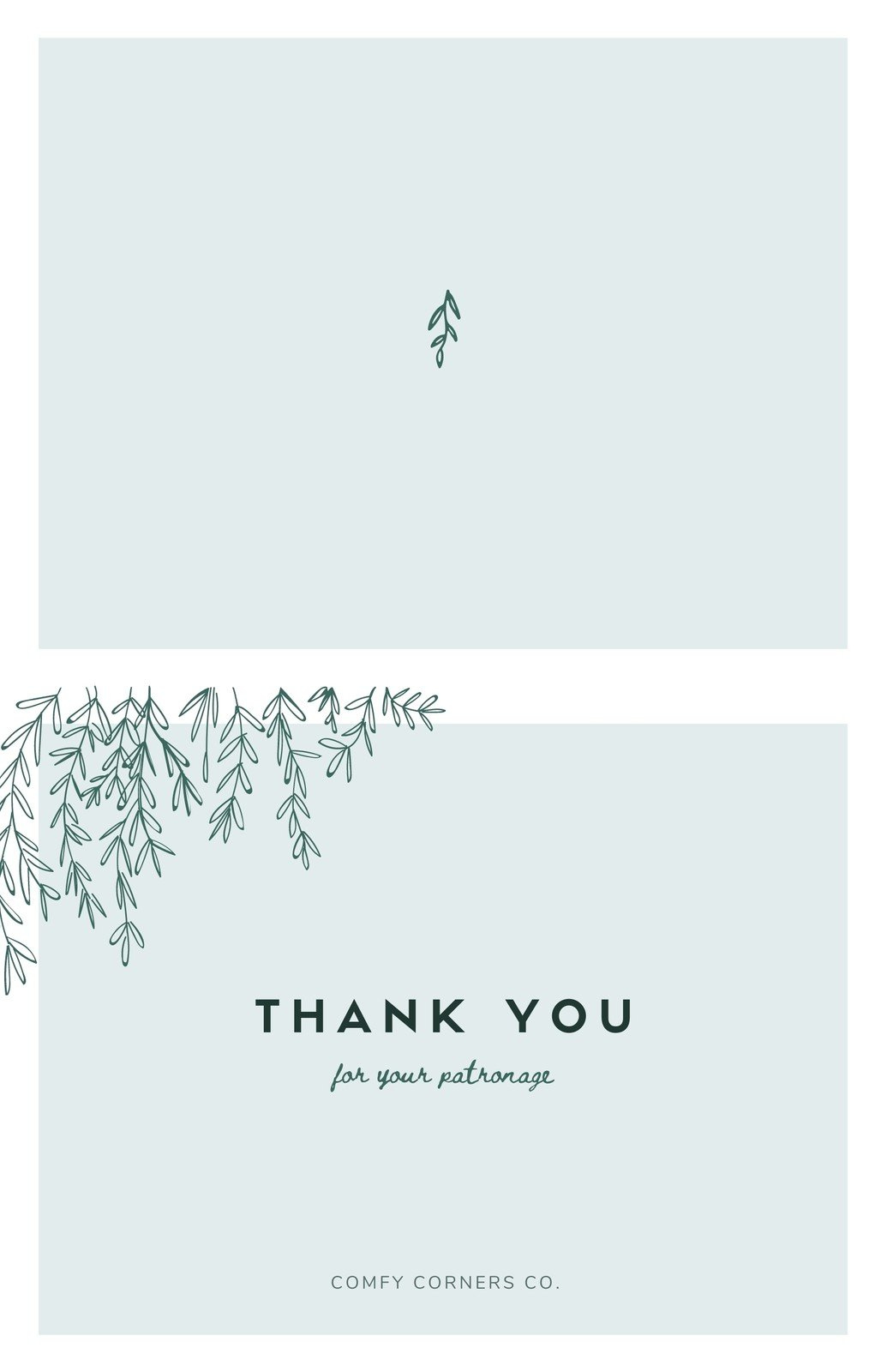 Free Printable, Customizable Folded Note Card Templates | Canva inside Thank You Cards Printable Free Foldable