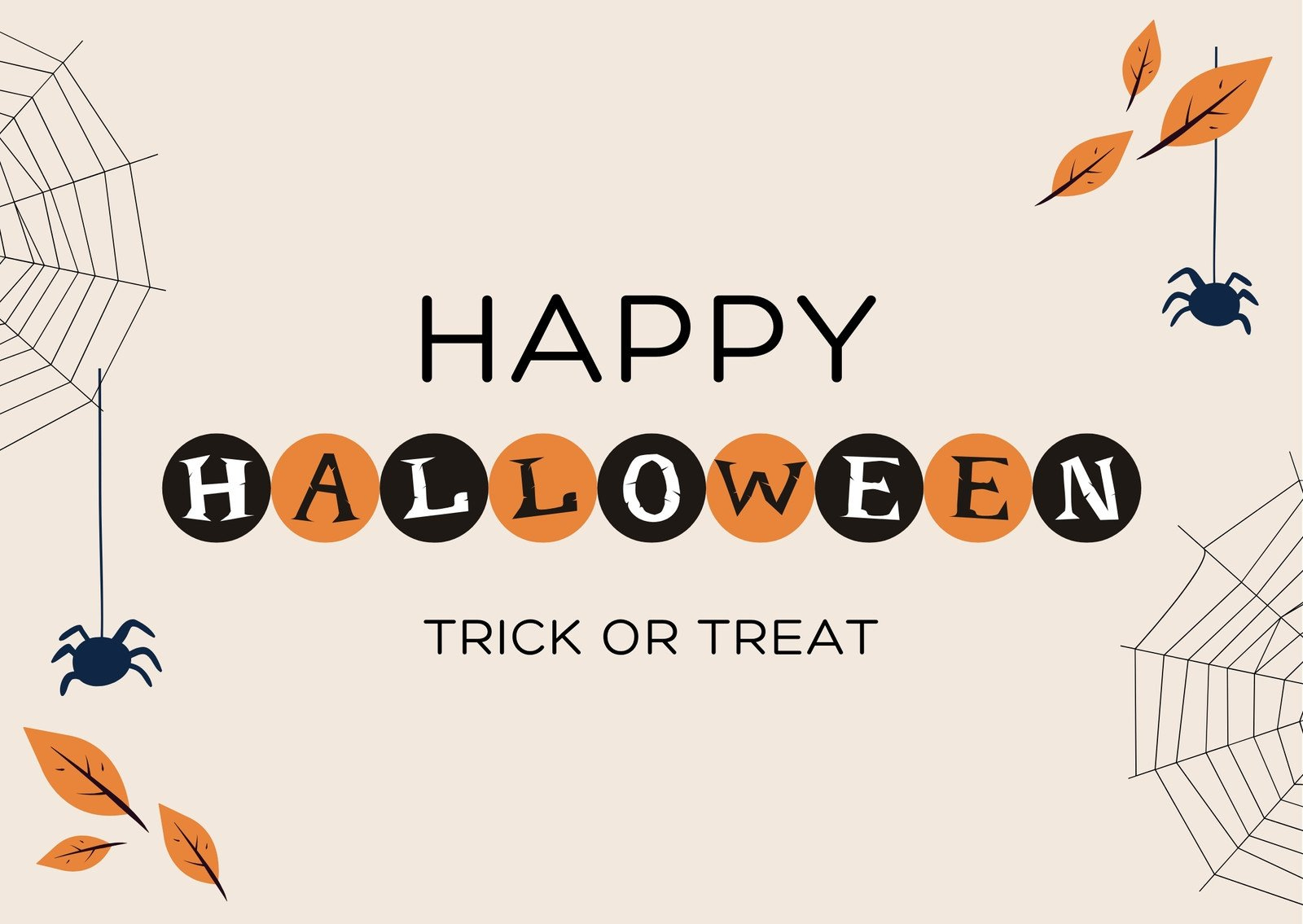 Free Printable Editable Halloween Card Templates | Canva with Halloween Thank You Cards Printable Free