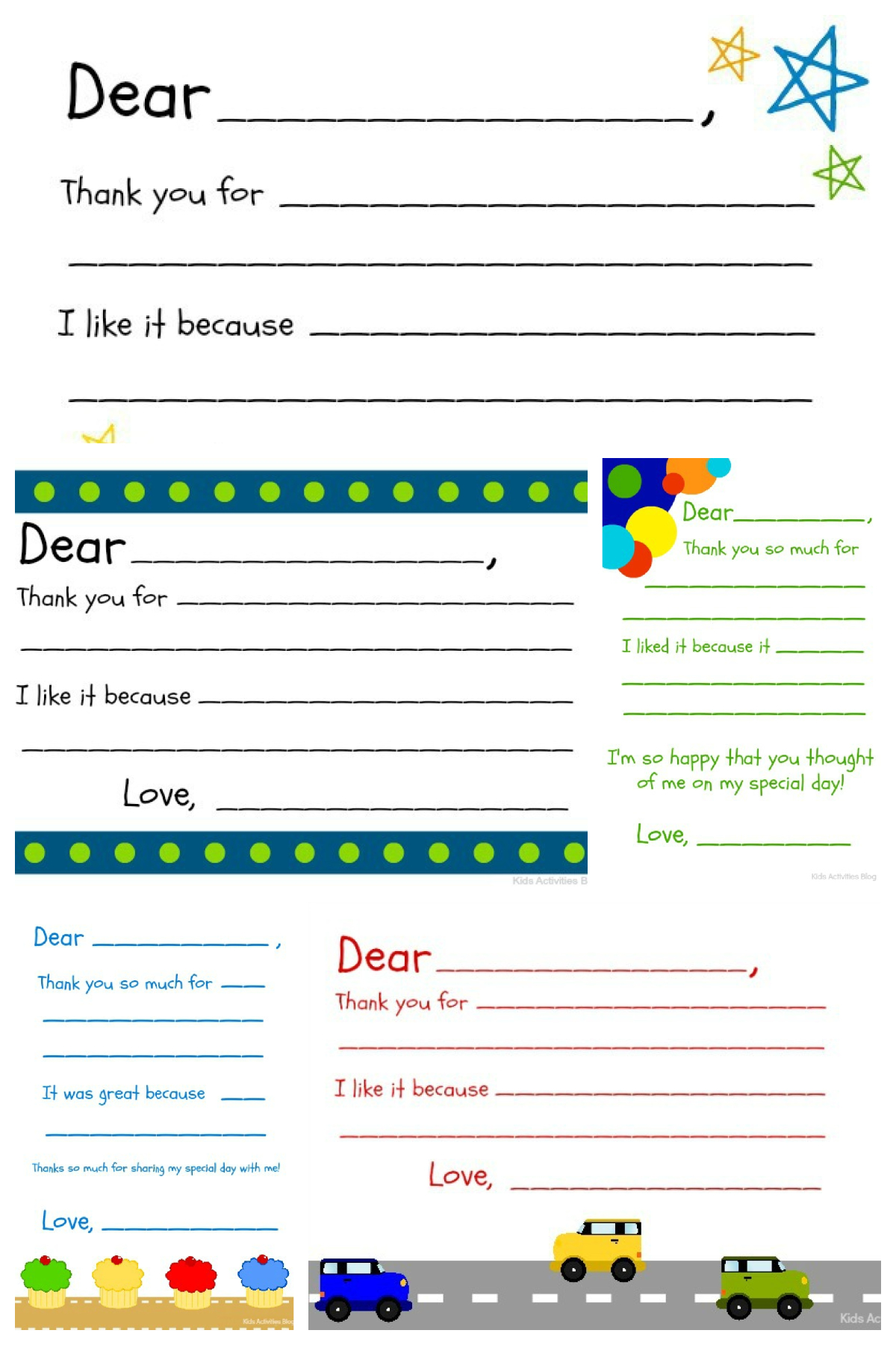 Free Printable Fill In The Blank Thank You Note | Kids Activities Blog throughout Fill In The Blank Thank You Cards Printable Free
