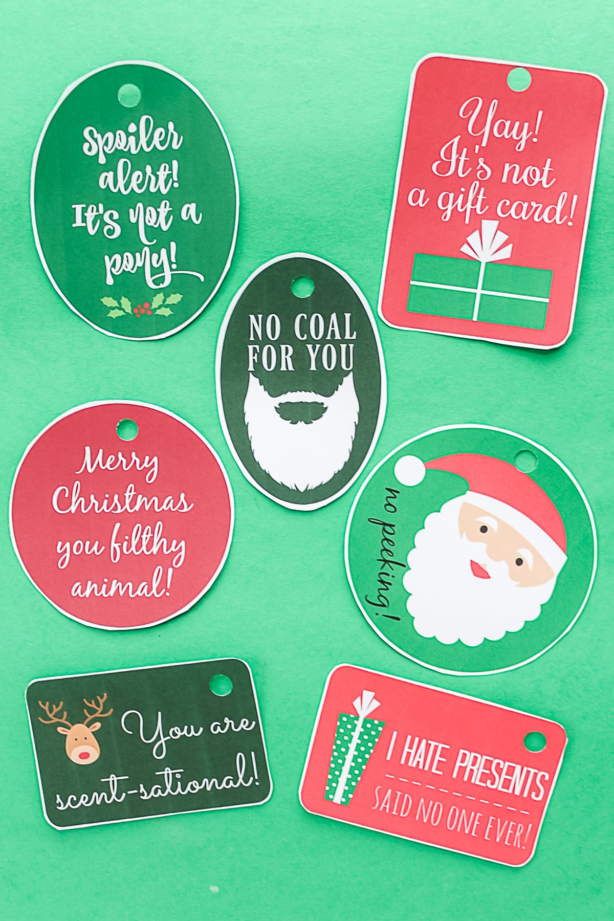 Free Printable Funny Christmas Gift Tags - Angie Holden The regarding Printable Funny Christmas Tags