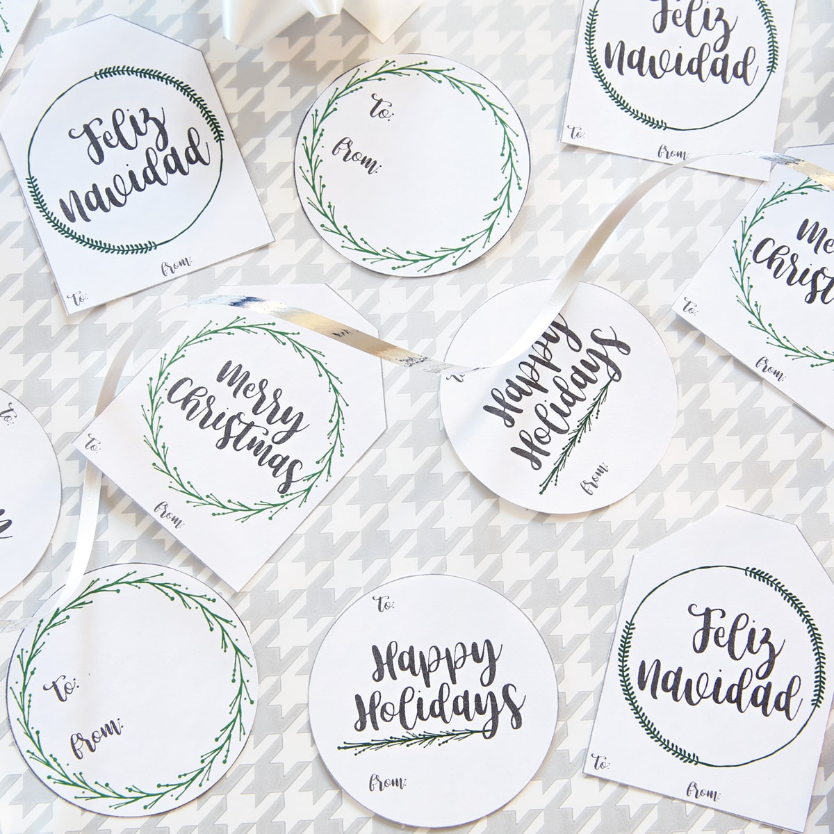 Free Printable Holiday Gift Tags | Abby Organizes throughout Printable Christmas Tags with String