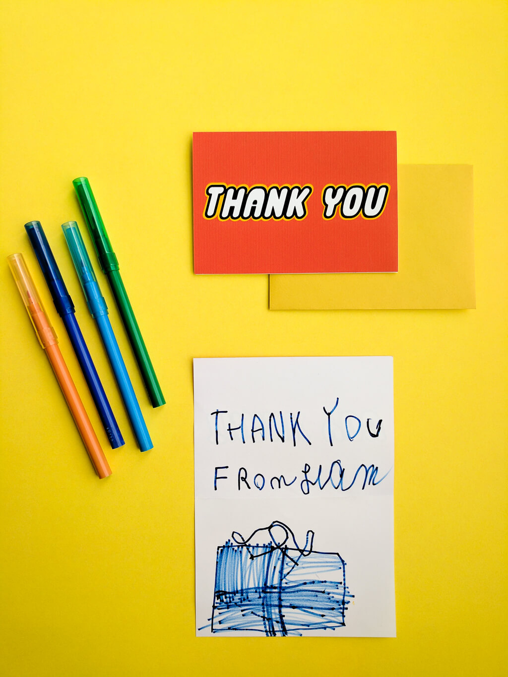 Free Printable Lego®-Inspired Thank You Cards For A Lego Birthday with Lego Thank You Cards Printable Free