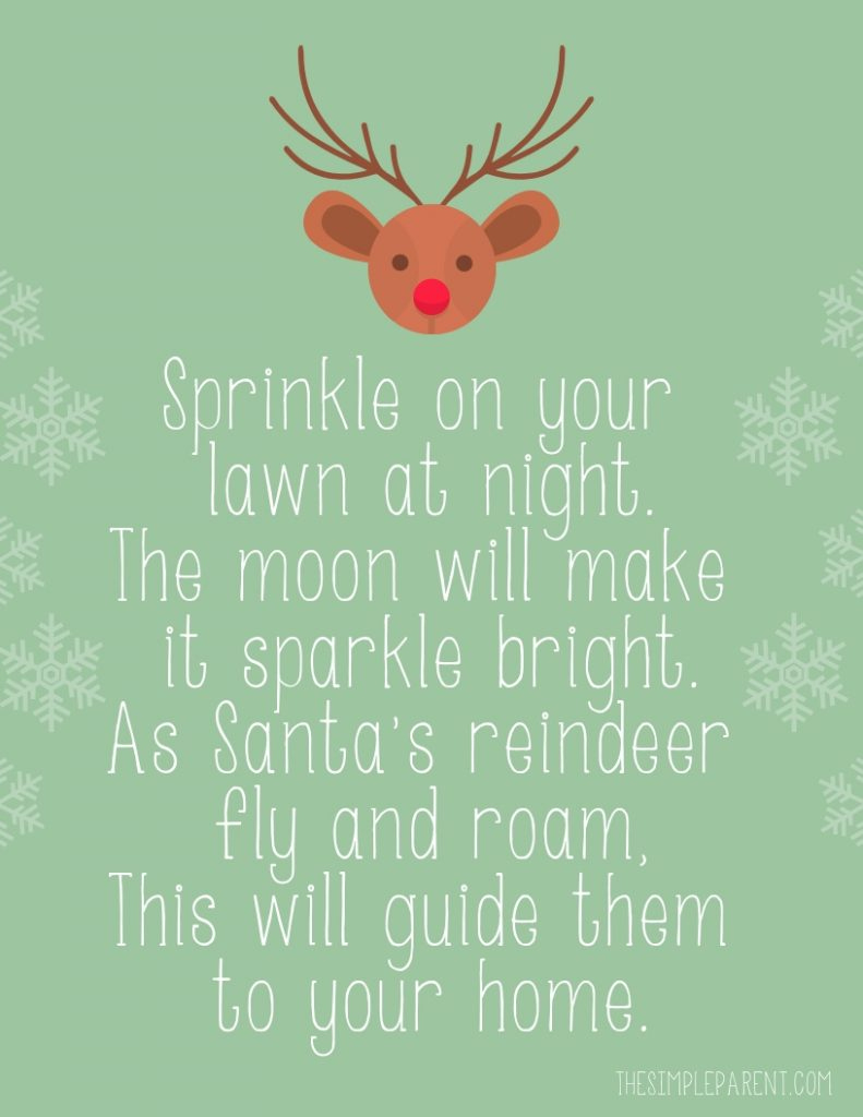 Free Printable Reindeer Food Poem &amp;amp; Farmhouse Bucket Craft - The for Reindeer Food Printable Poem