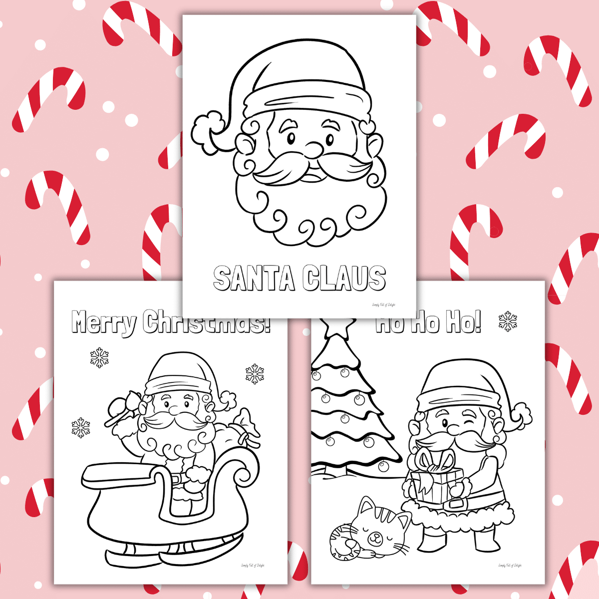 Free Printable Santa Coloring Pages For Christmas - Simply Full Of for Christmas Printable Coloring Pages