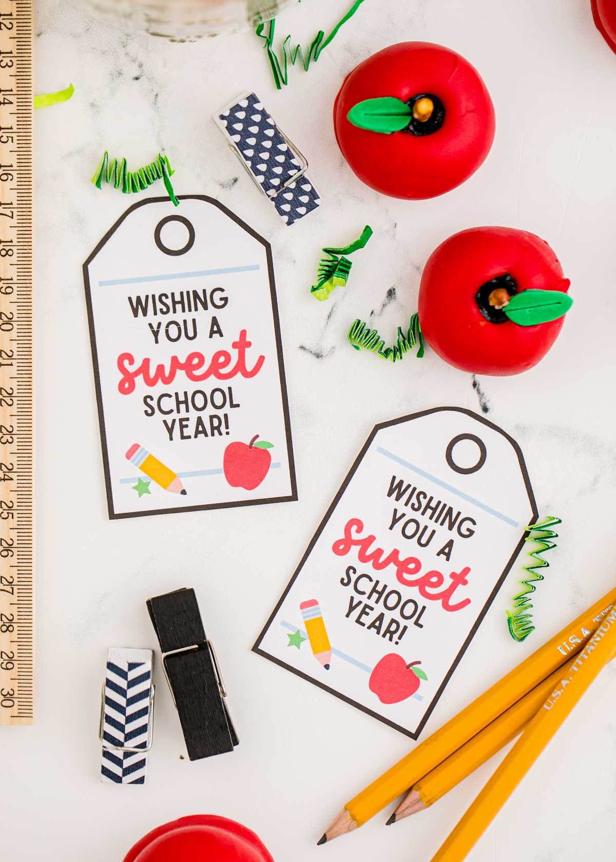 Free Printable Sweet Teacher Gift Tags - Play Party Plan throughout Printable Teacher Christmas Tags