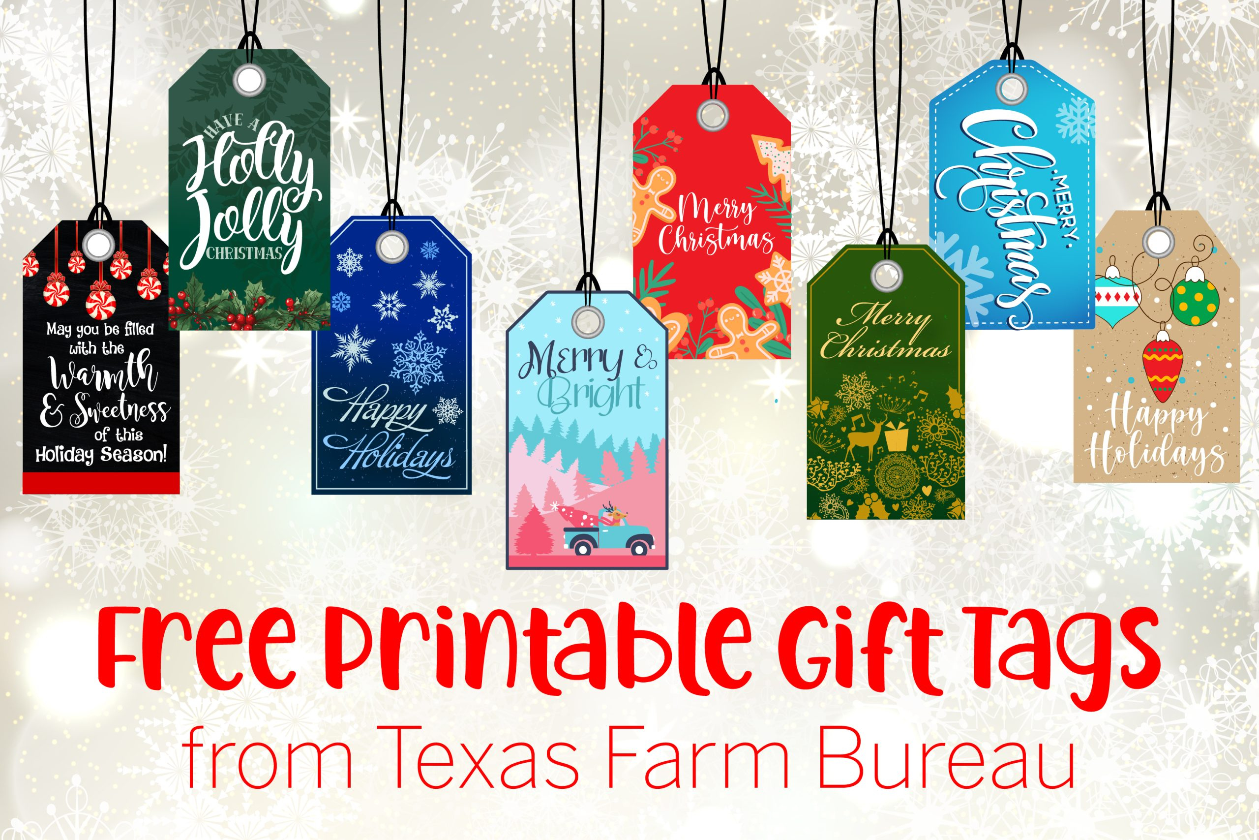 Get Free Printable Gift Tags – Texas Farm Bureau – Table Top throughout Christmas Gift Tags Free Printable