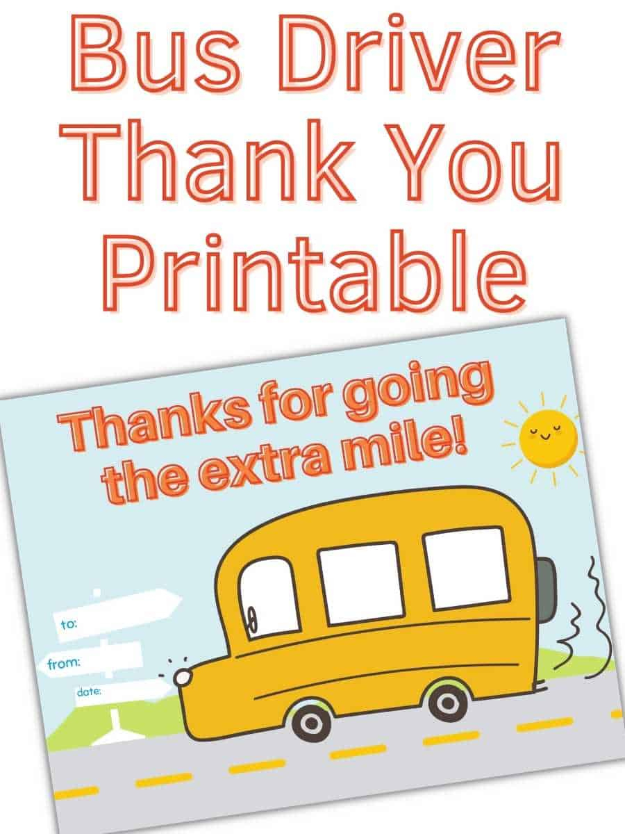Gifts For School Appreciation Card Bus Driver inside Free Printable Thank You Cards For Bus Driver