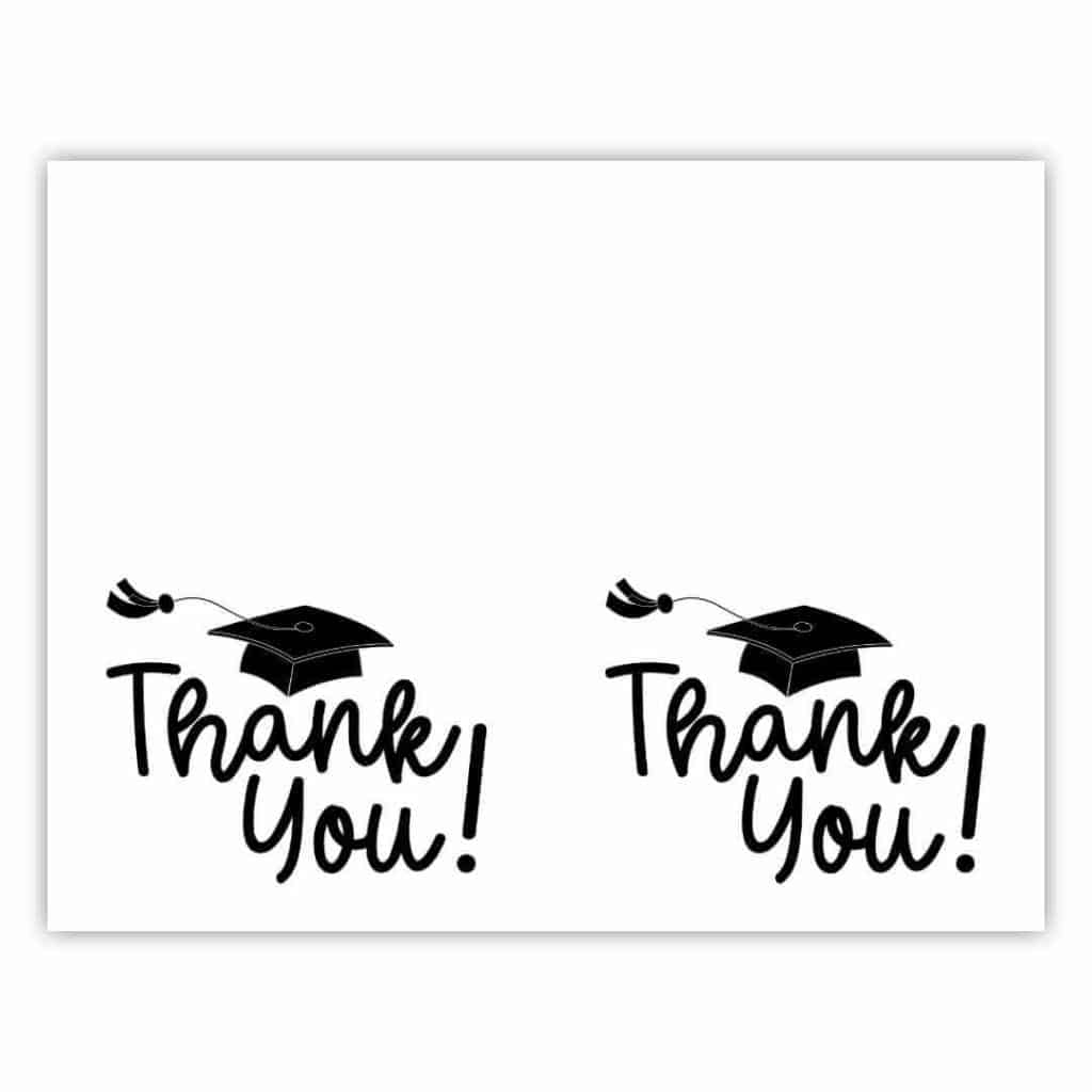 Graduation Thank You Cards - Sunshine And Rainy Days pertaining to Thank You Graduation Cards Printable