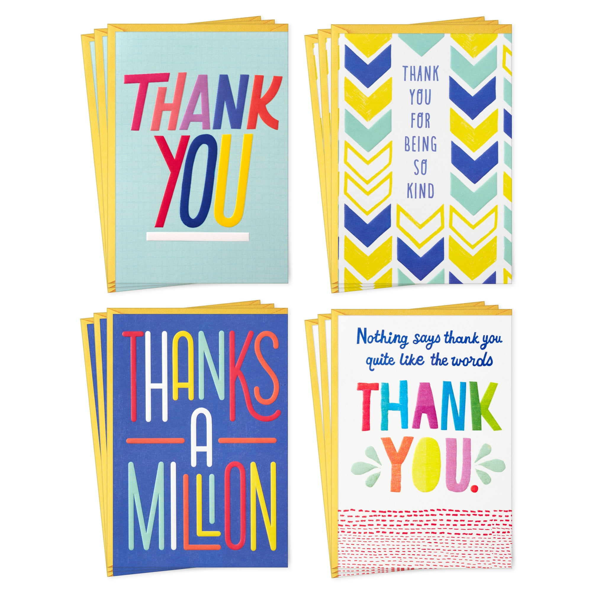 Hallmark Assorted Thank-You Cards (Bold And Bright Designs), Pack with regard to Free Thank You Cards Hallmark Printable