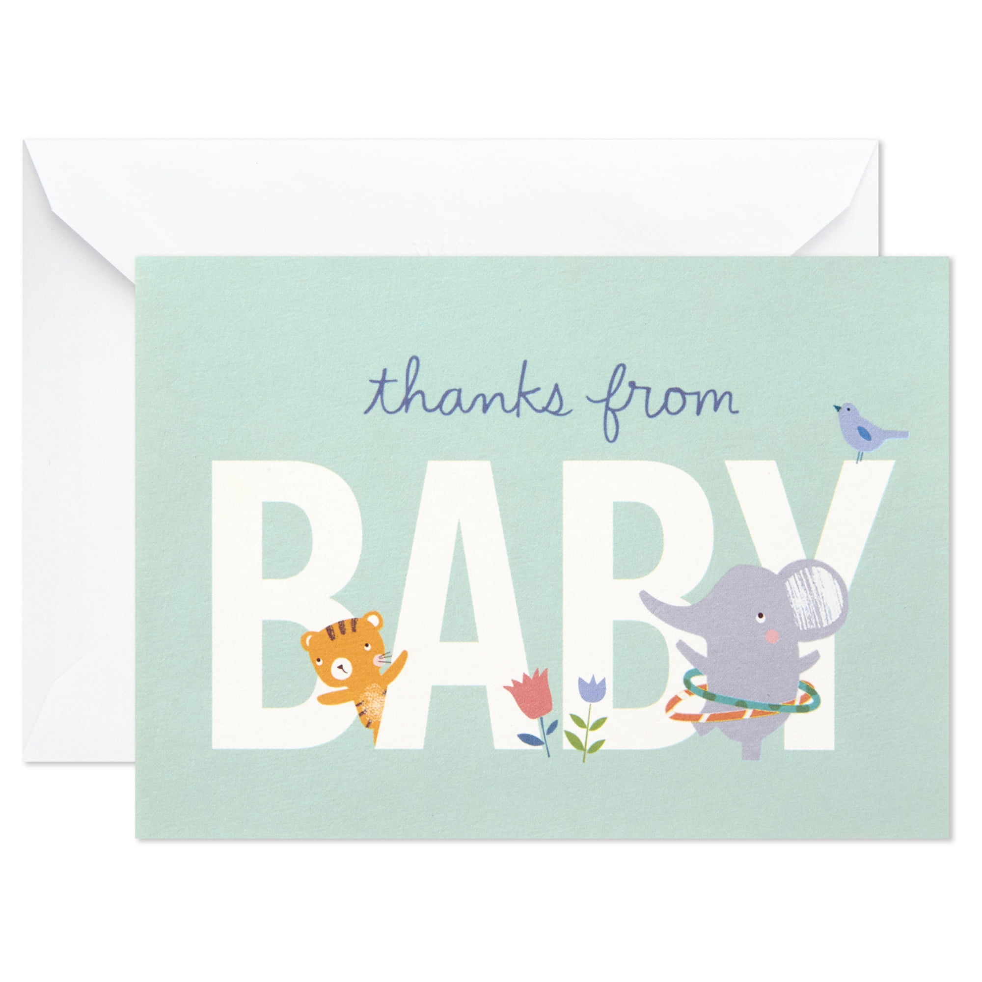 Hallmark Baby Shower Thank-You Notes, Playful Animals, 24 Ct pertaining to Hallmark Thank You Cards Printable