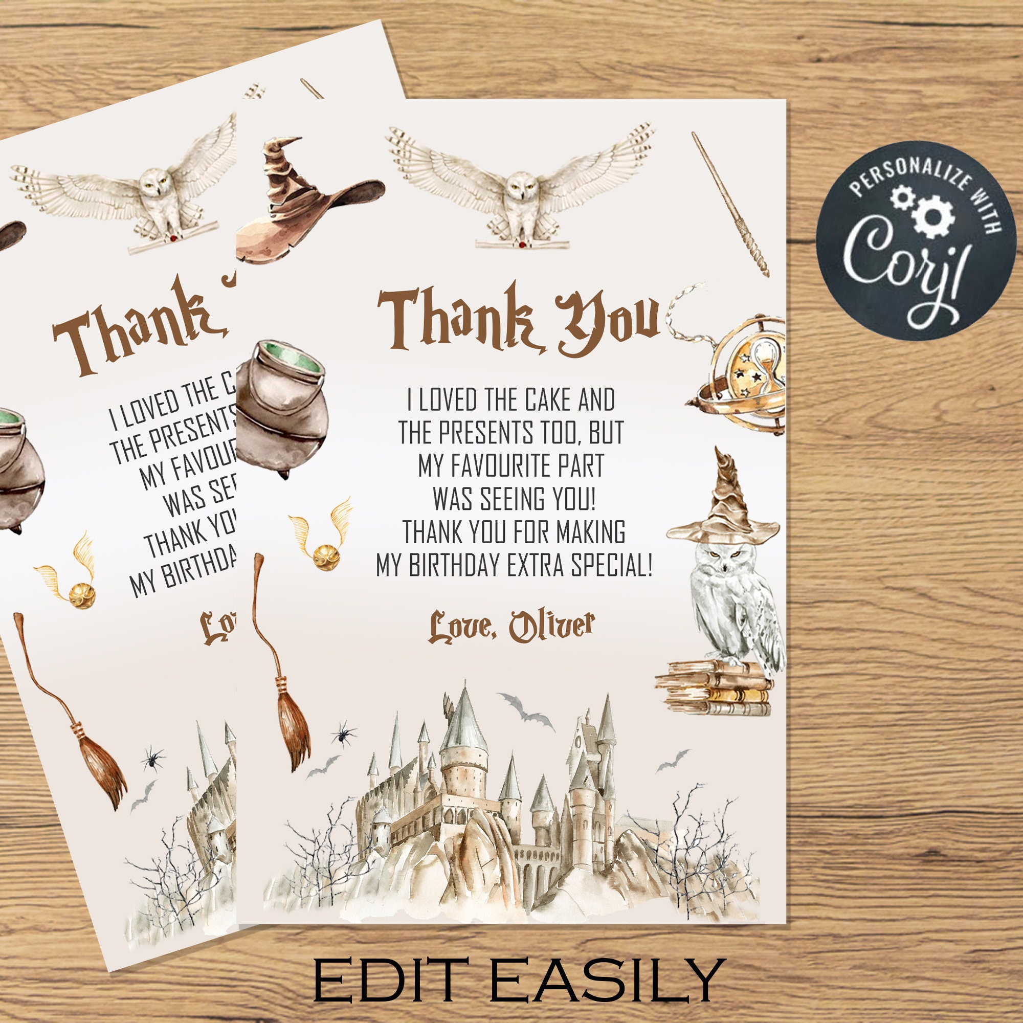 Harry Thank You Card - Worksheets Library with regard to Harry Potter Thank You Cards Free Printable