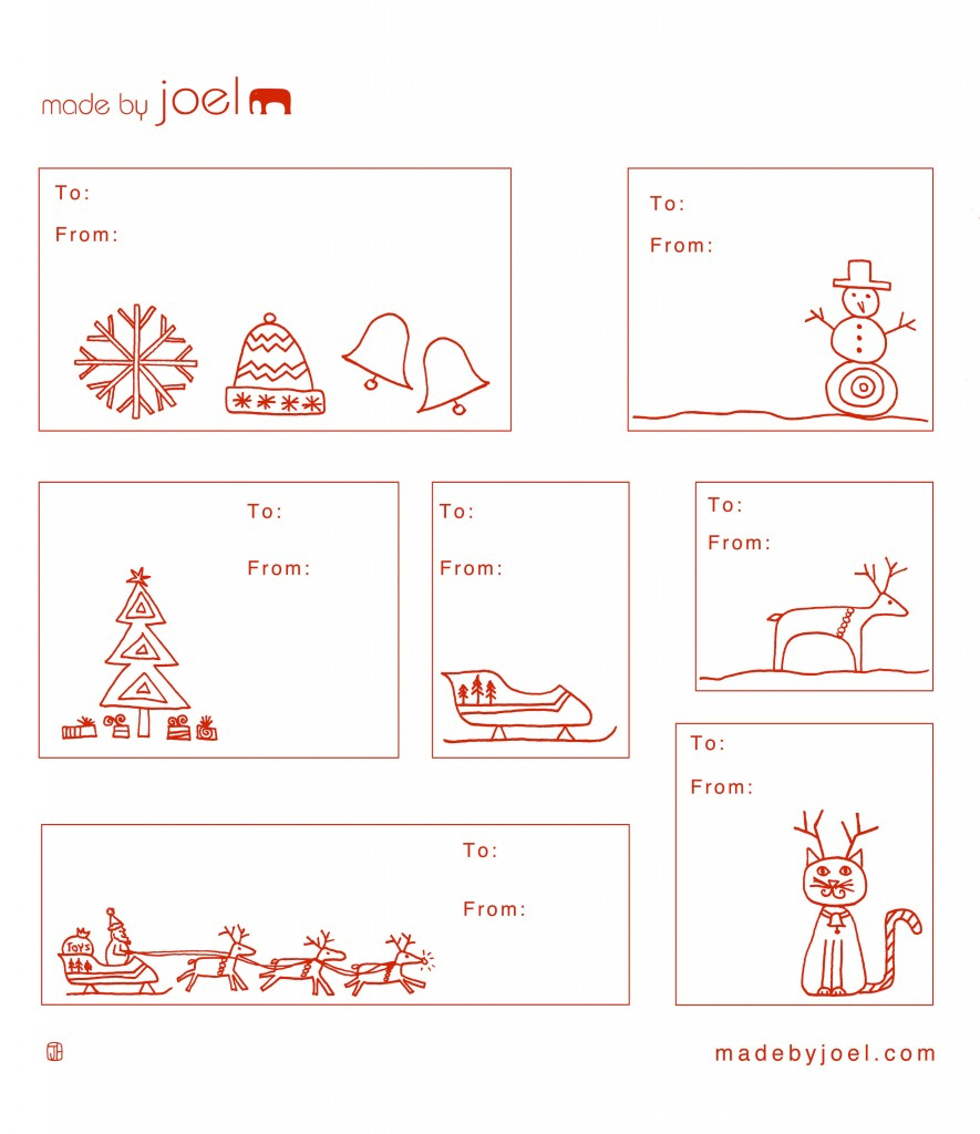 Holiday Gift Tag Templates – Madejoel intended for Christmas Present Tags Printable