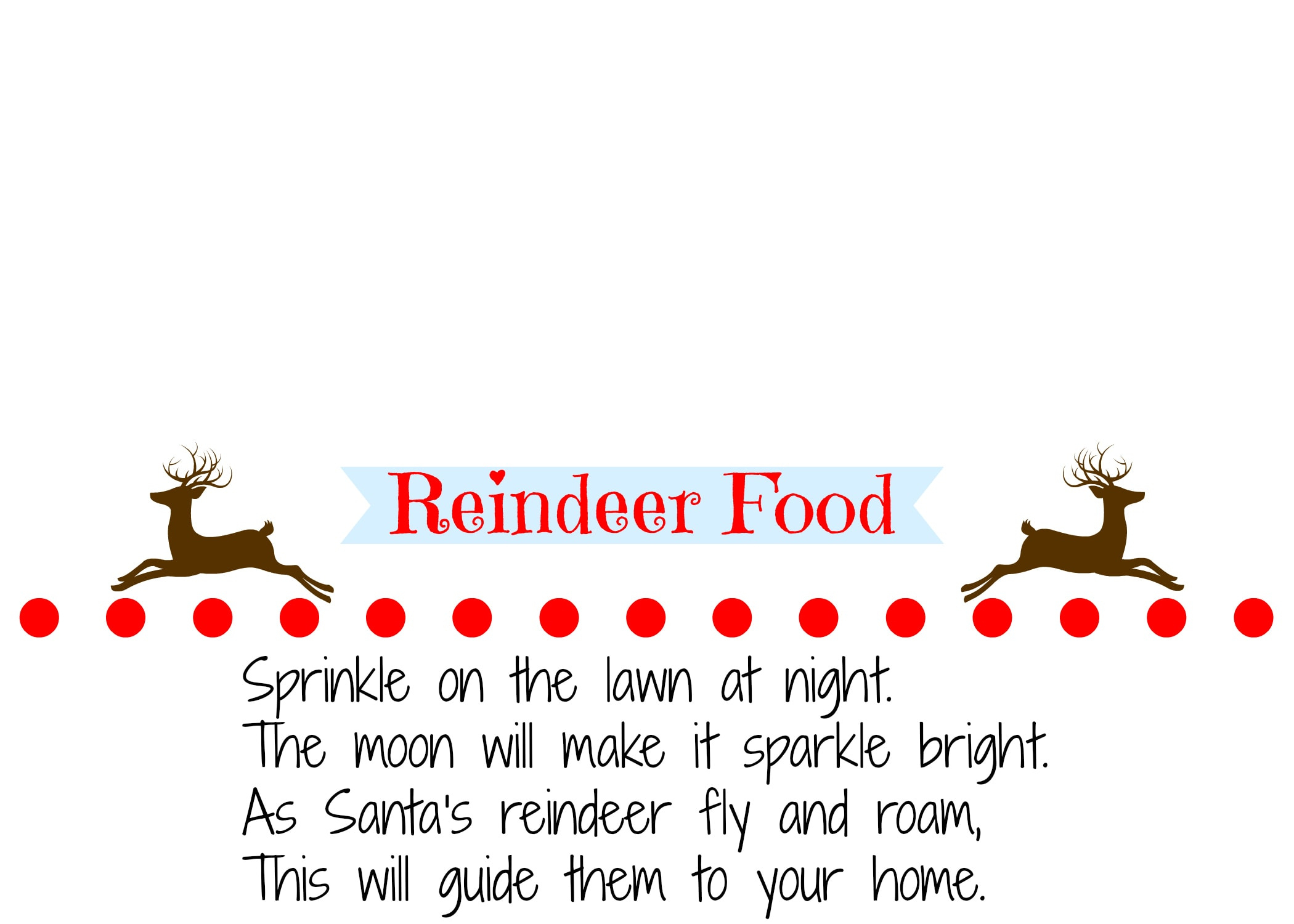 Homemade Reindeer Food Recipe With Printable Labels with Reindeer Food Printable Labels