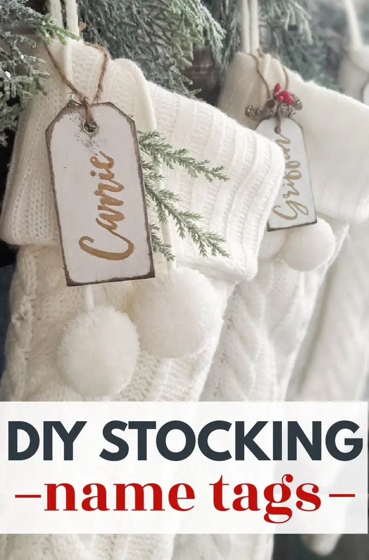 How To Make Beautiful Diy Stocking Name Tags with regard to Free Printable Christmas Stocking Name Tags