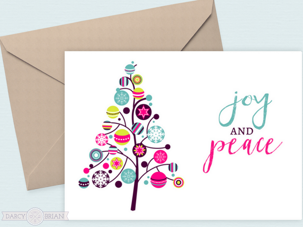 Joy And Peace Free Printable Holiday Cards for Free Printable Christmas Card For Wife