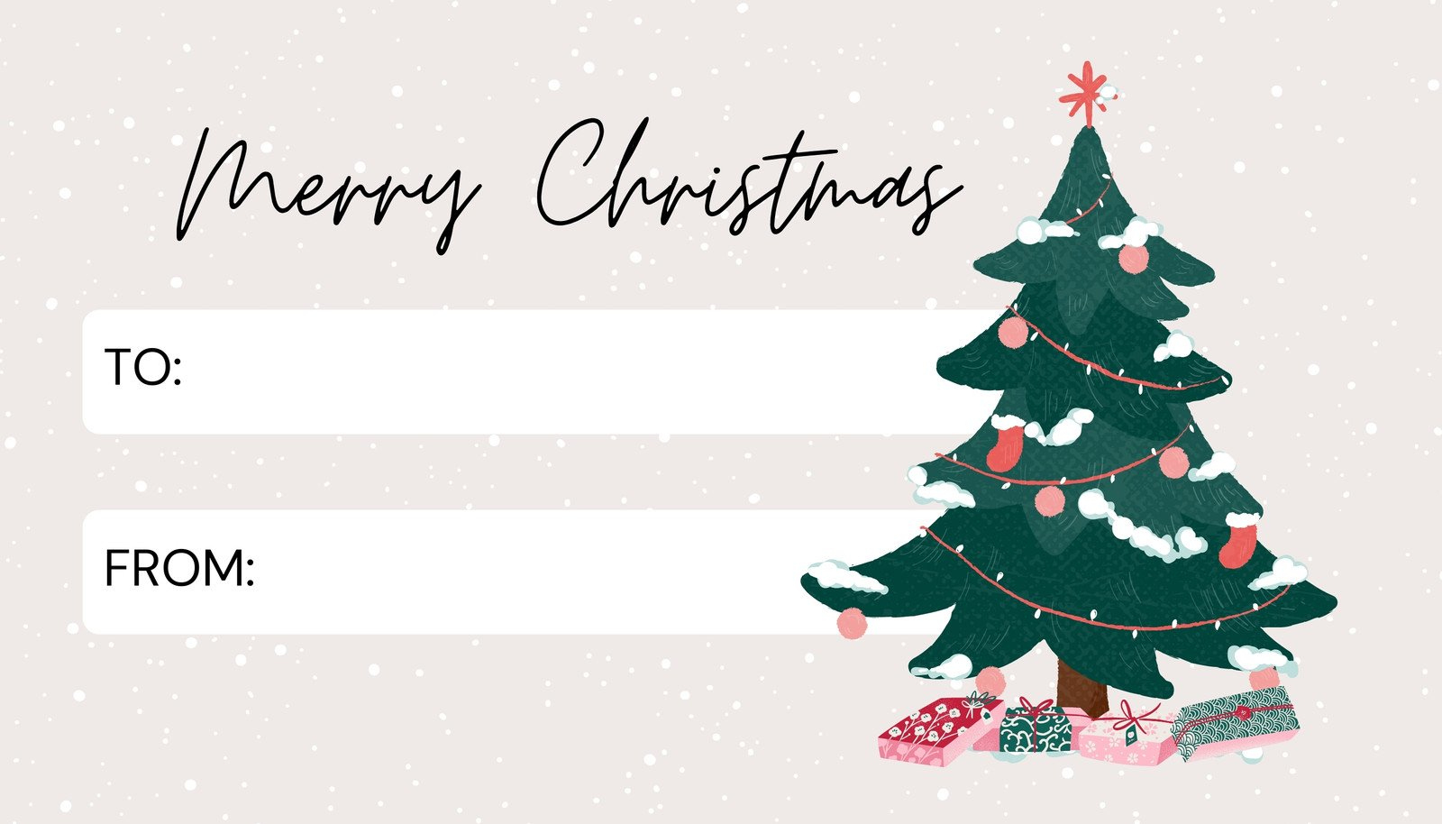 Page 2 - Free Custom Printable Christmas Tag Templates | Canva in Printable Christmas Card For Gift