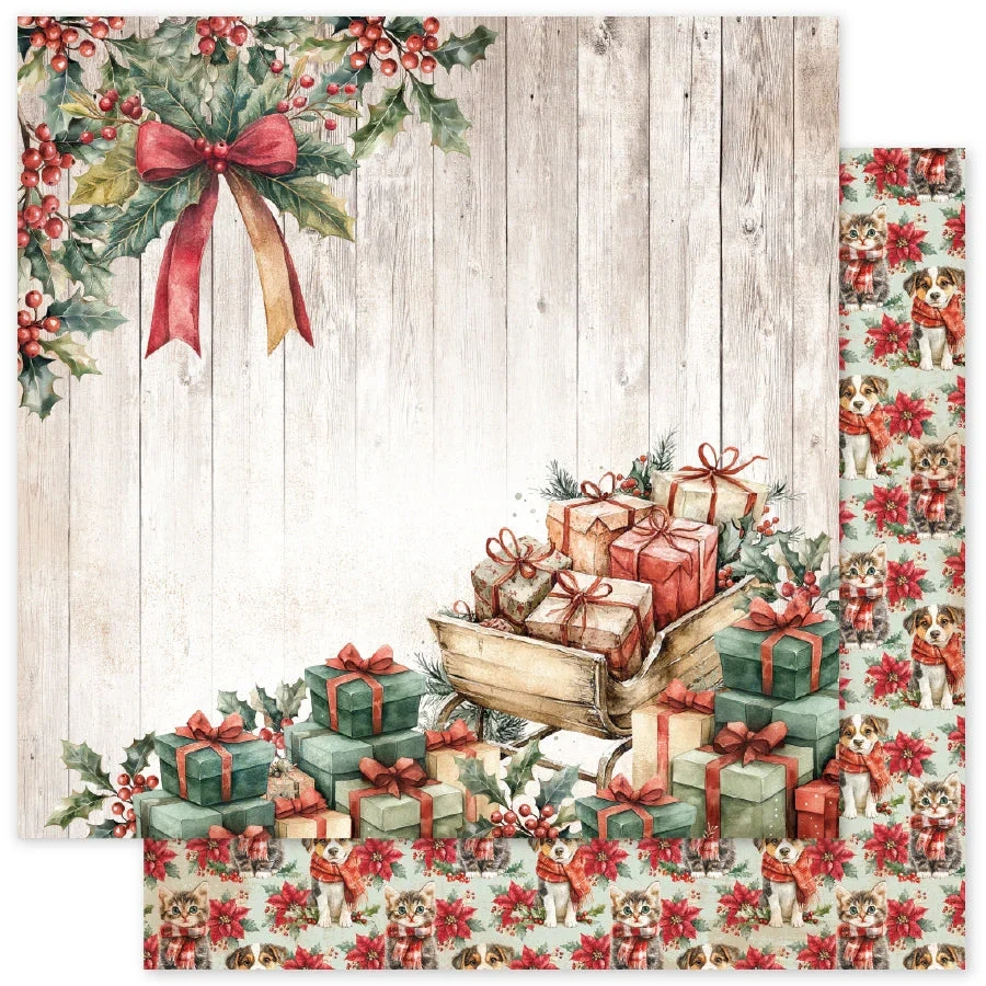 Paper Rose - Christmas Tree Farm - Paper C - 12X12 Double-Sided with regard to Printable Christmas Card Stock Paper