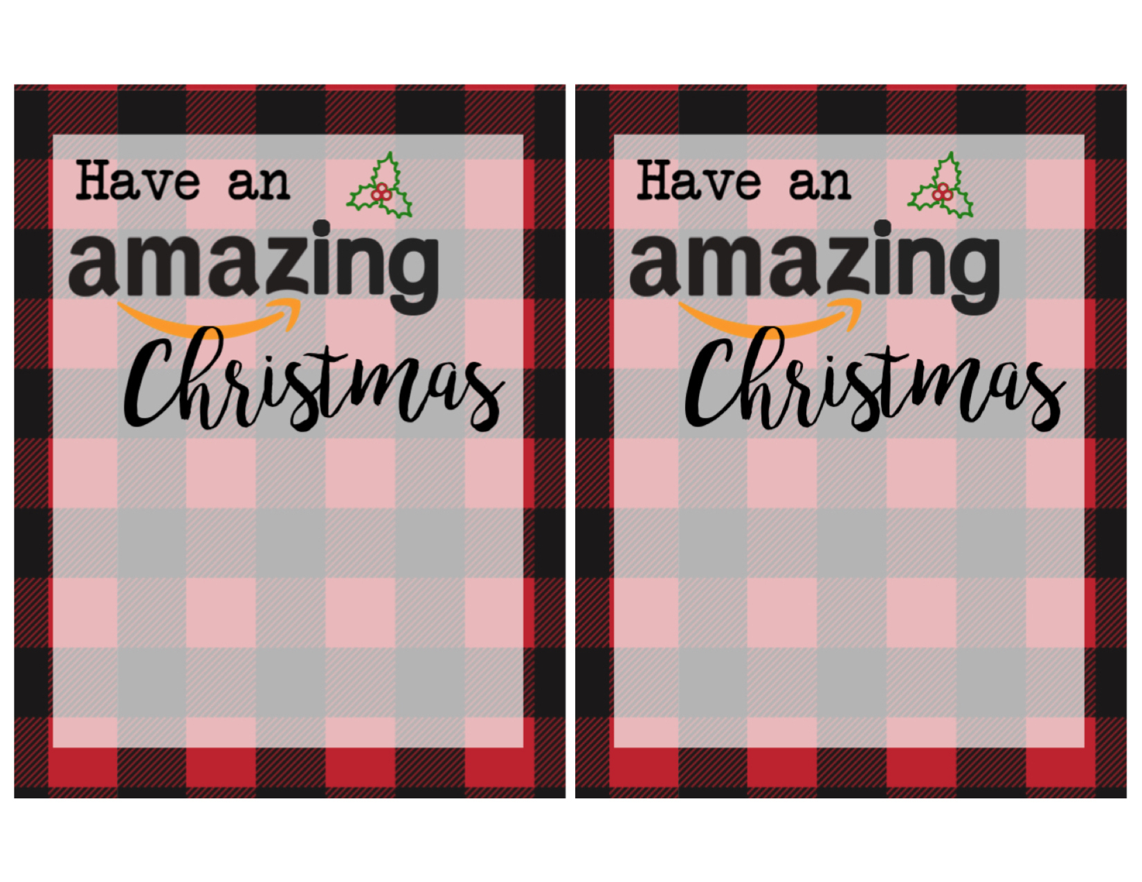 Printable Christmas Gift Card Holders For Amazon - Paper Trail Design with Amazon Gift Card Merry Christmas Printable