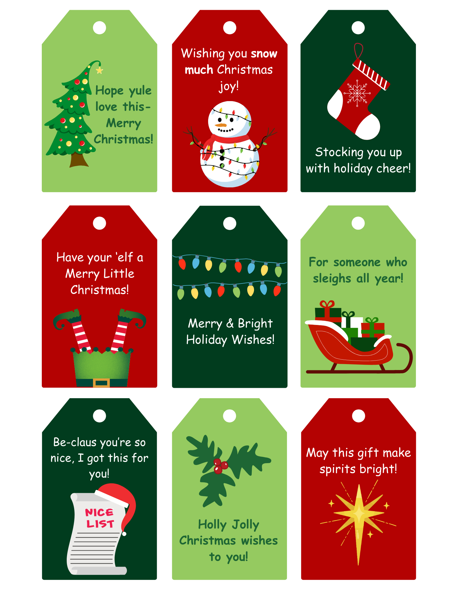 Printable Christmas Gift Tags | Signup regarding Merry Christmas Gift Tags Printable