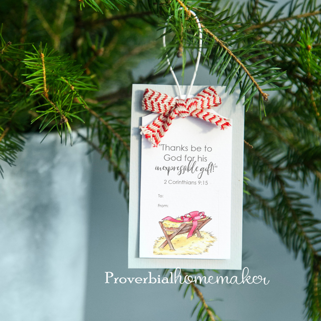 Printable Christmas Gift Tags With Scripture within Free Printable Religious Christmas Tags