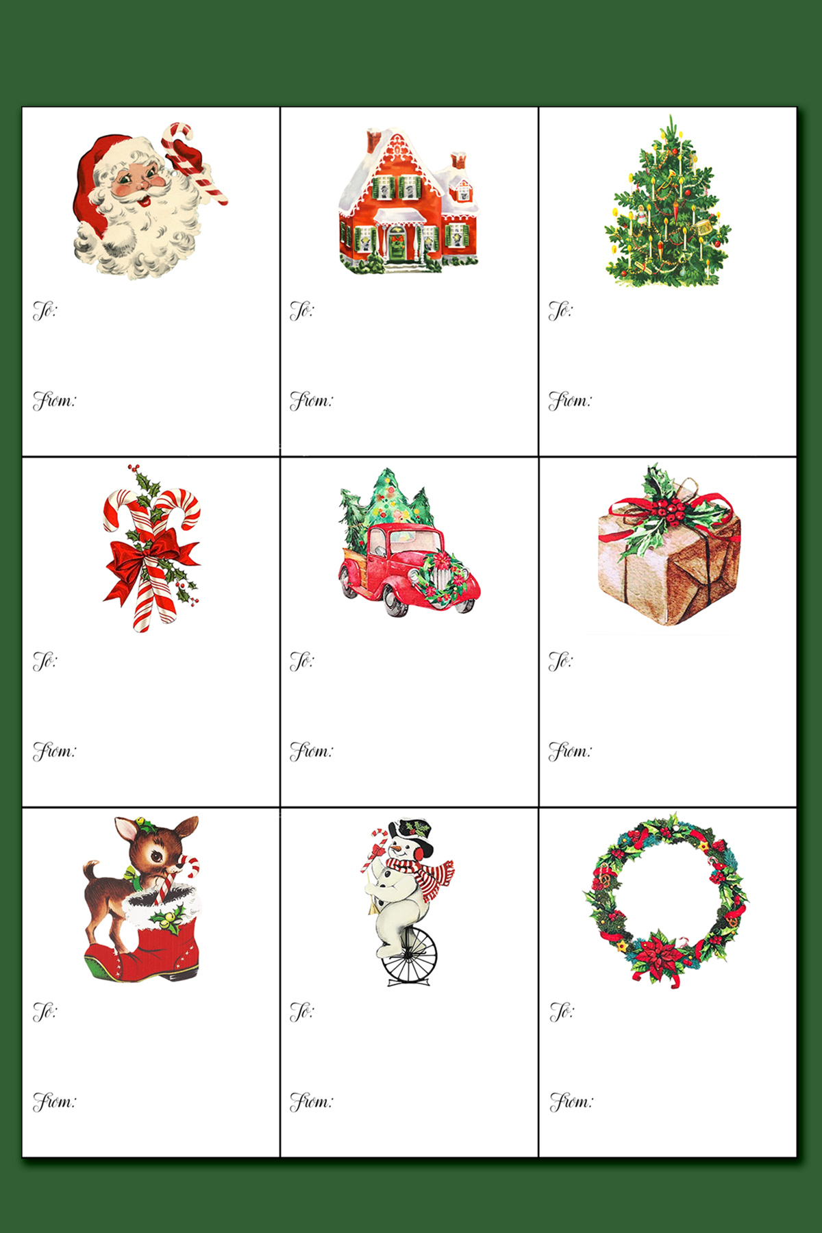 Printable Christmas Labels For Gifts regarding Printable Christmas Sticker Gift Tags