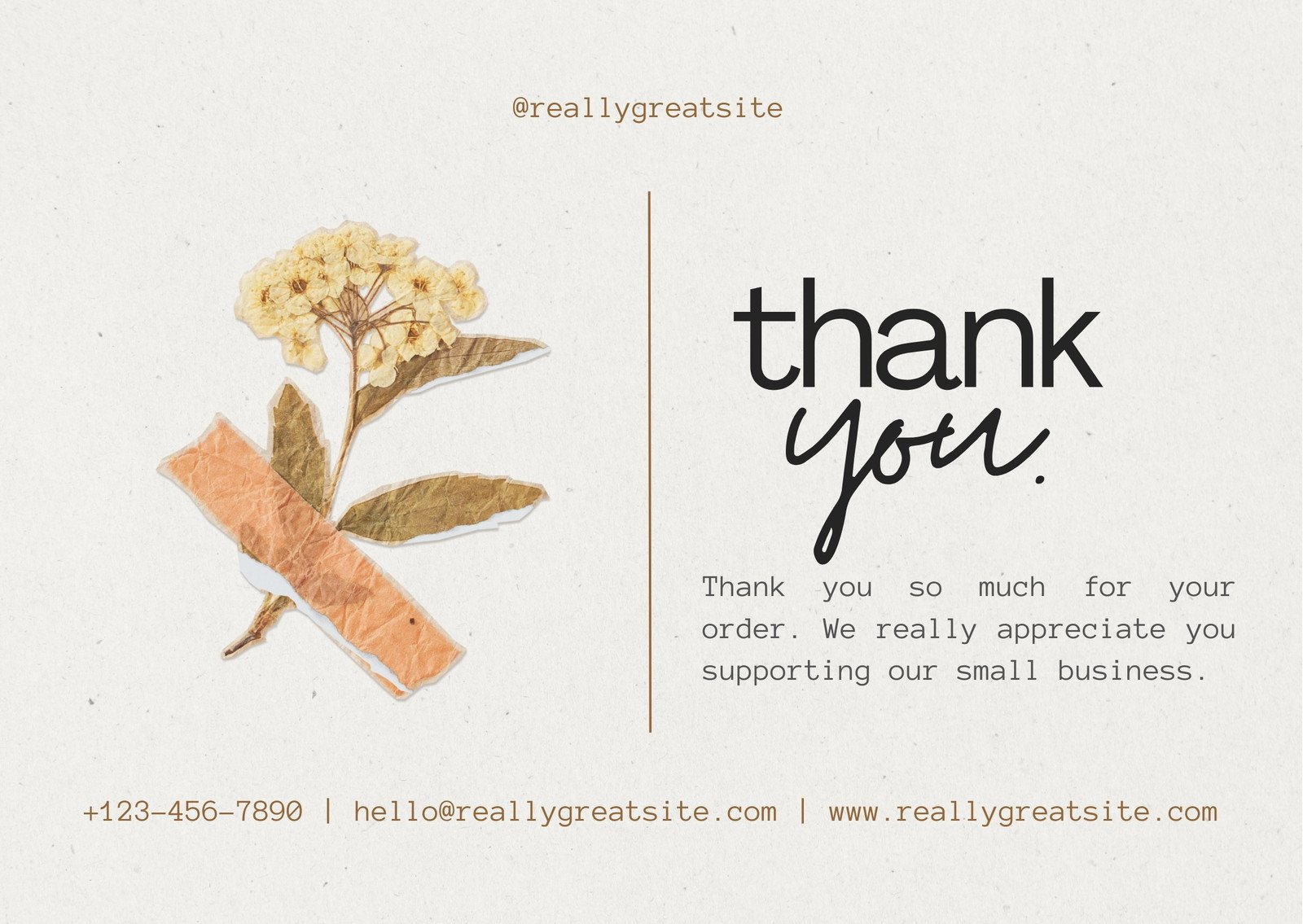 Printable, Customizable Thank You Card Templates | Canva inside Thank You Cards For Business Printable Free