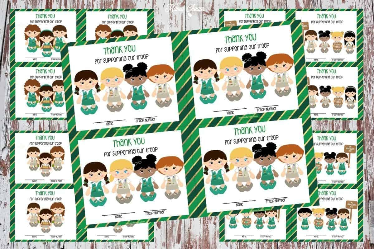 Printable Girl Scout Thank You Cards - Mama Cheaps® with regard to Free Printable Girl Scout Thank You Cards