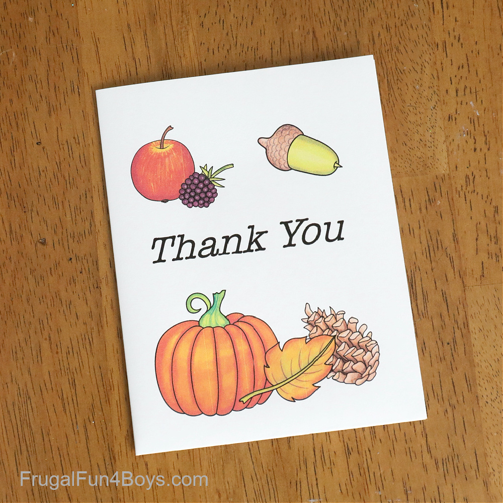 Printable Gratitude Cards {Kids Thanksgiving Activity} - Frugal inside Thanksgiving Thank You Cards Printable