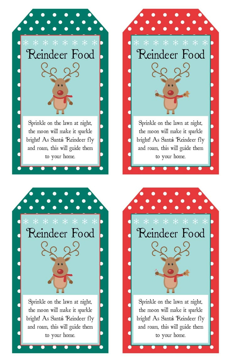 Reindeer Food Poem Labels - 11 Free Pdf Printables | Printablee intended for Reindeer Food Poem Free Printable Tags