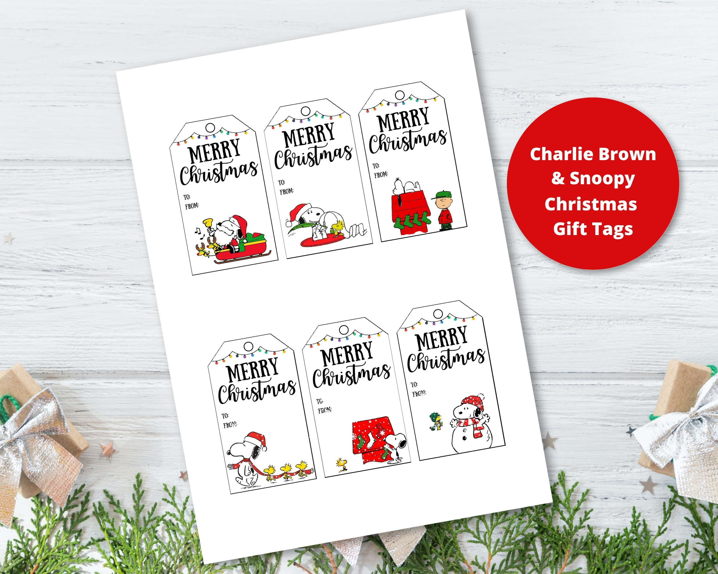 Snoopy Gift Tags Christmas - 60+ Gift Ideas For 2025 for Printable Christmas Tags Snoopy