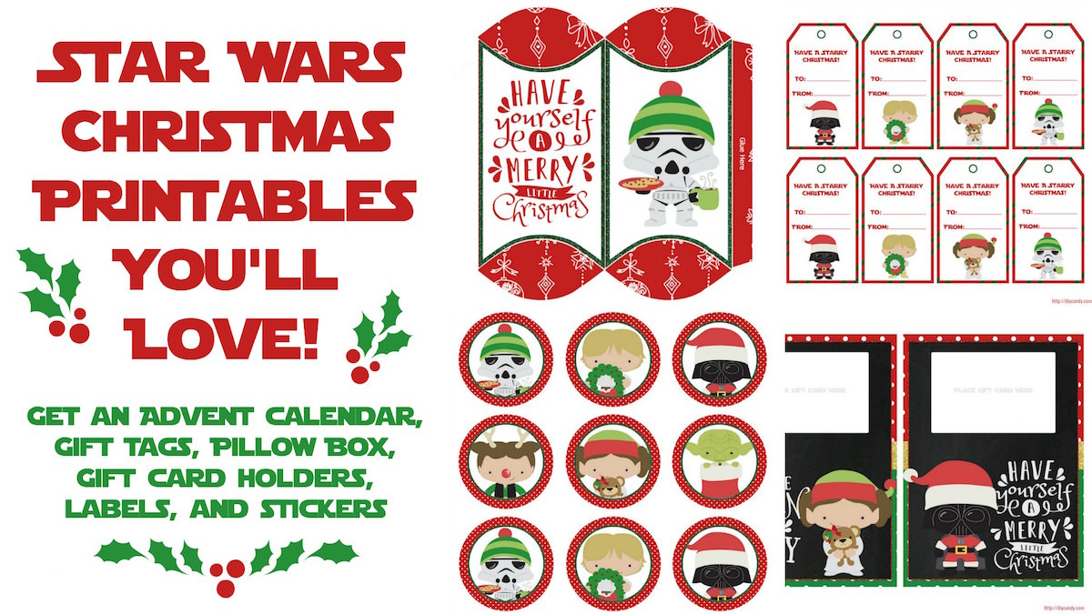 Star Wars Christmas Printables = Best Holiday Ever - Mod Podge Rocks in Star Wars Printable Christmas Card