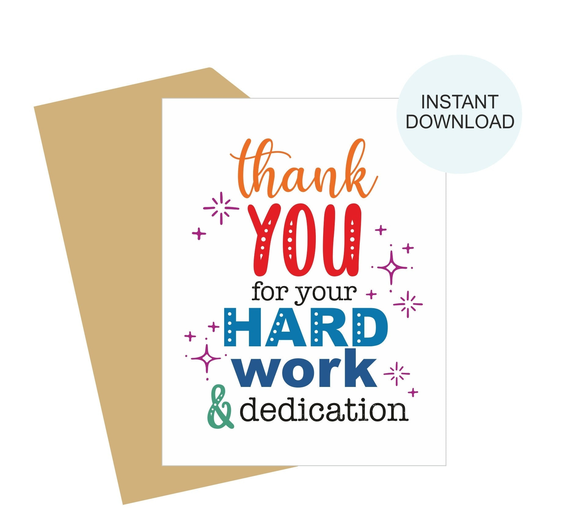 Team Appreciation Card Printable / Employee Appreciation Card within Free Printable Employee Thank You Cards