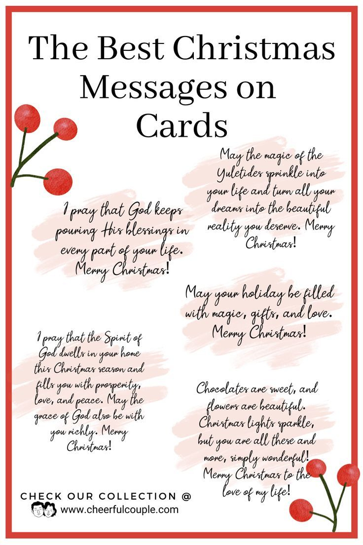 The Best Christmas Messages On Cards – Holiday Wishes For Your regarding Printable Christmas Card Verses For Handmade Cards