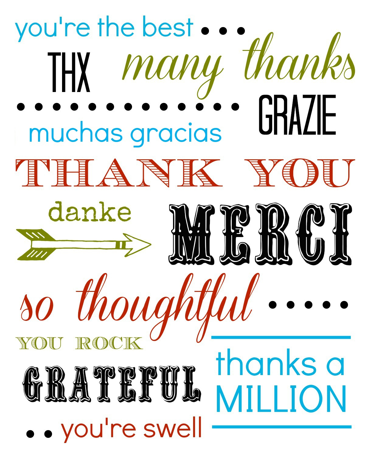 The Thank You Note | A Project For Kindness inside Multiple Thank You Cards Printable