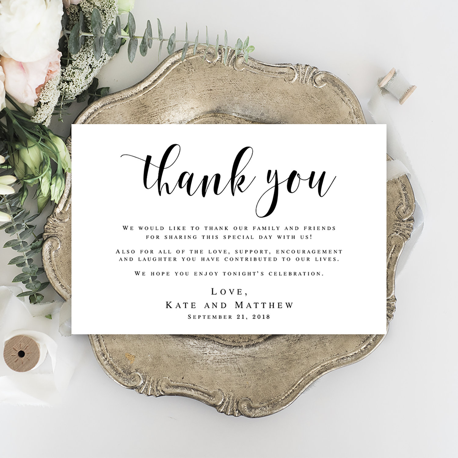 Wedding Thank You Letters Instant Download Editable Templates regarding Wedding Party Thank You Cards Printable